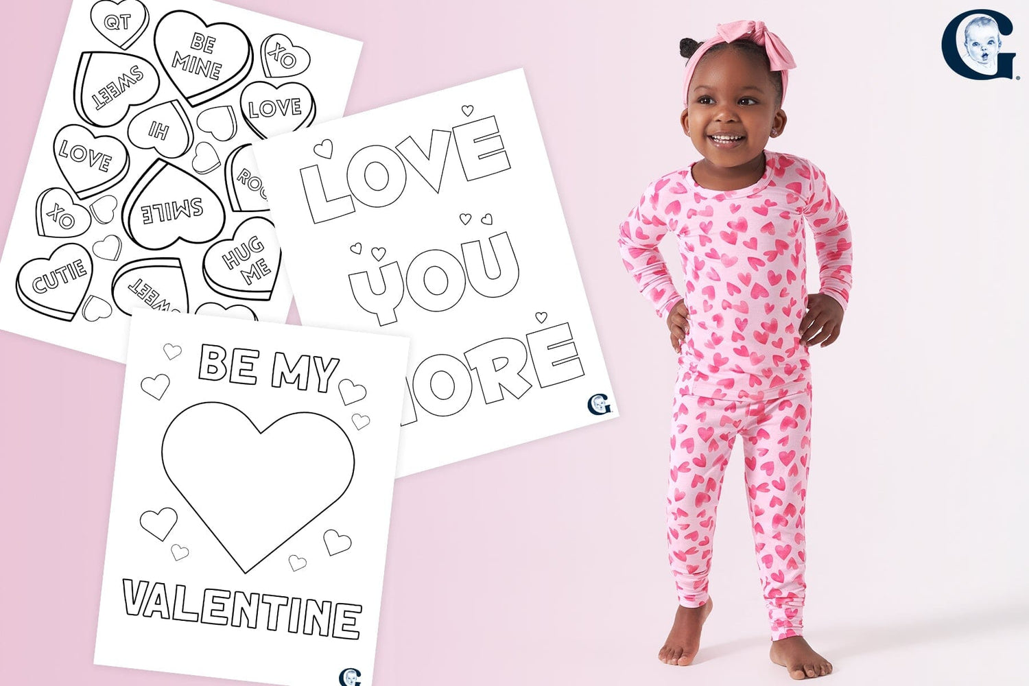Valentine's Day Coloring Sheets for Toddlers