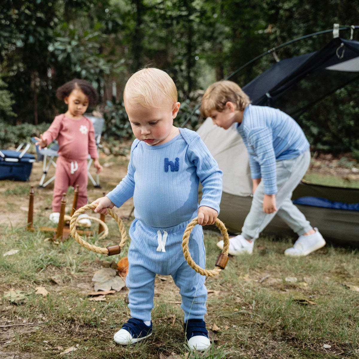 2-Piece Baby Boys Blue Bodysuit and Pant Set outfits Gerber® 