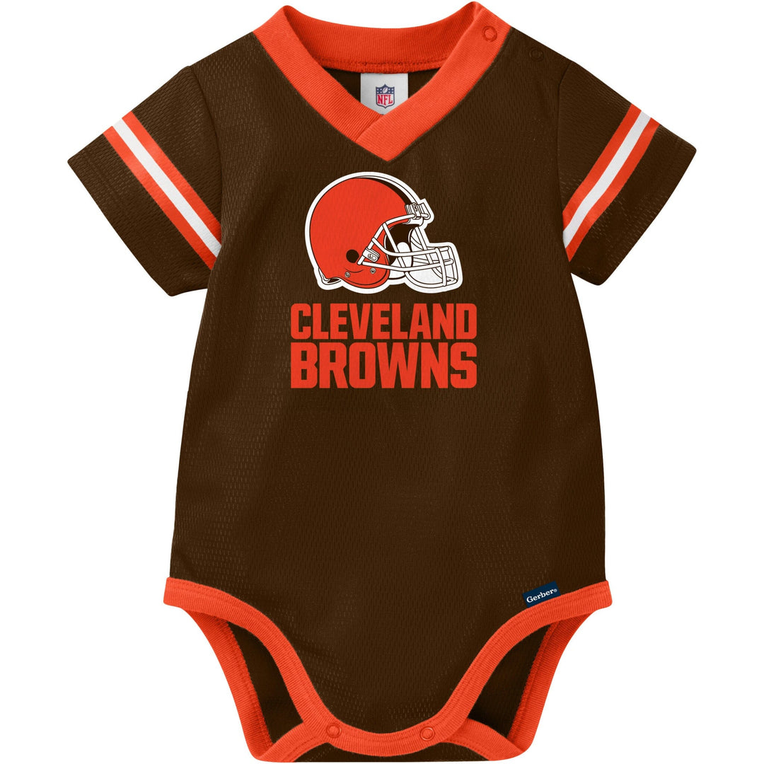 Baby Boys Cleveland Browns Short Sleeve Jersey Bodysuit – Gerber