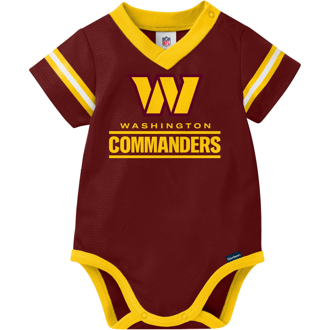 Baby Boys Commanders Short Sleeve Jersey Bodysuit