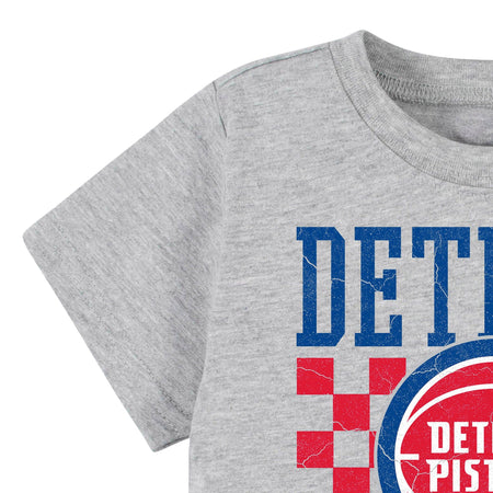 Infant & Toddler Neutral Gray Detroit Pistons T-Shirt