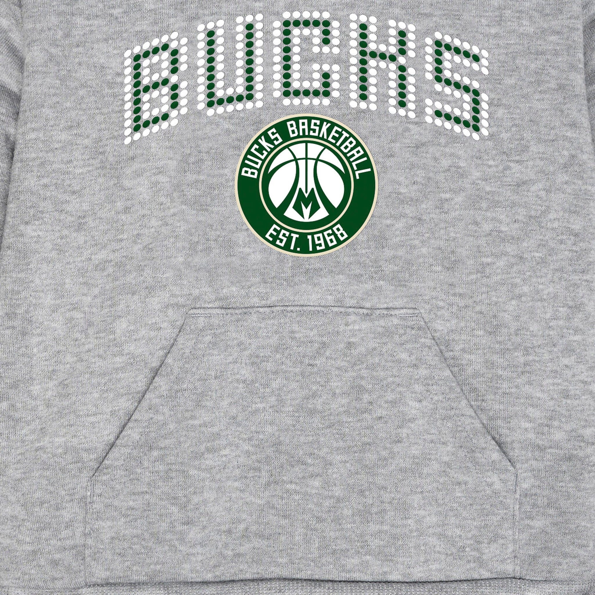 Infant & Toddler Neutral Gray Milwaukee Bucks Hoodie NBA NBA® 