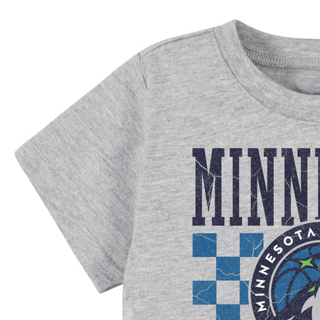 Infant & Toddler Neutral Gray Minnesota Timberwolves T-Shirt