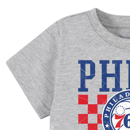 Infant & Toddler Neutral Gray Philadelphia 76ers T-Shirt