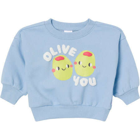 Baby Neutral Olive You Sweatshirt