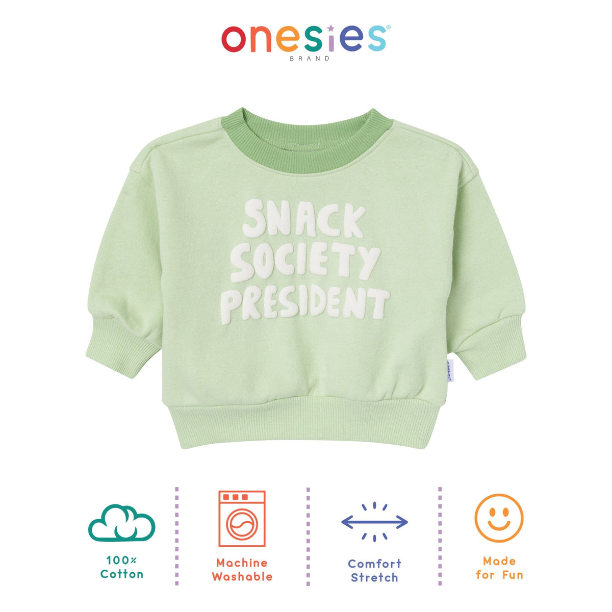 Baby Neutral Snack Society Sweatshirt Tops Gerber® 