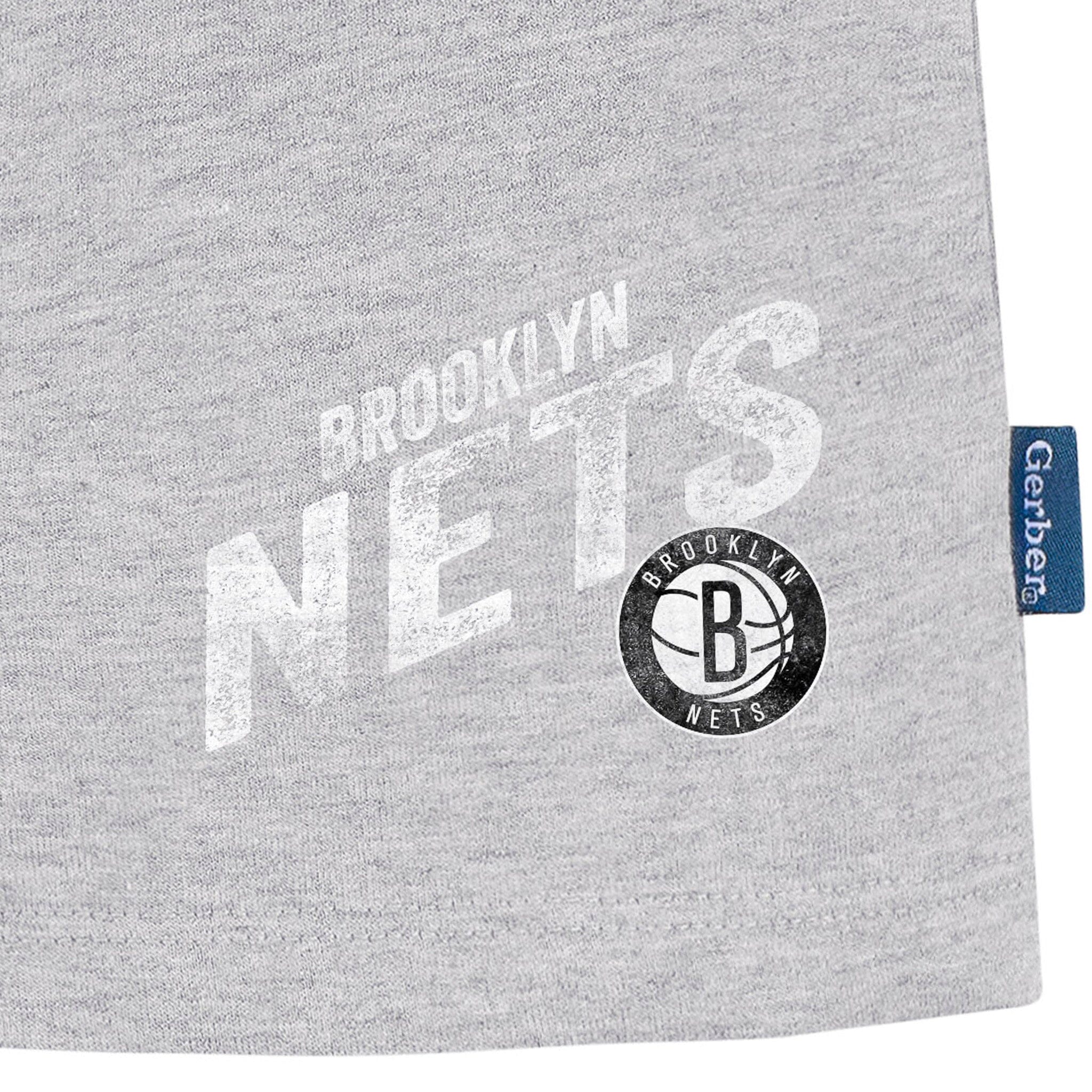 Infant & Toddler Neutral Gray Brooklyn Nets Shorts NBA NBA® 