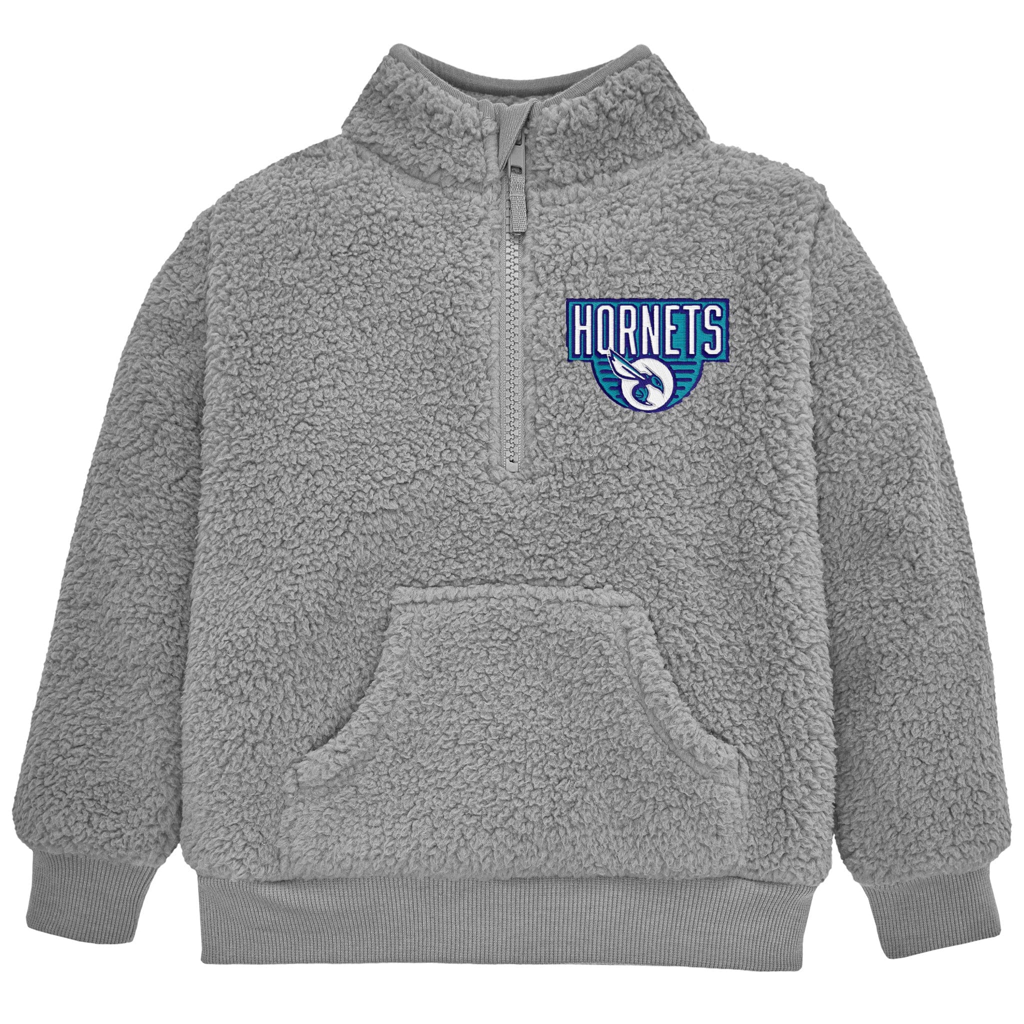 Infant & Toddler Neutral Gray Charlotte Hornets Quarter-Zip Pullover NBA NBA® 