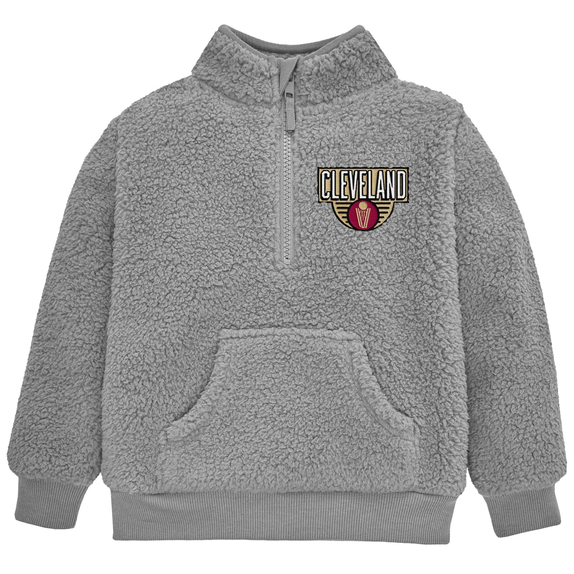 Infant & Toddler Neutral Gray Cleveland Cavaliers Quarter-Zip Pullover NBA NBA® 
