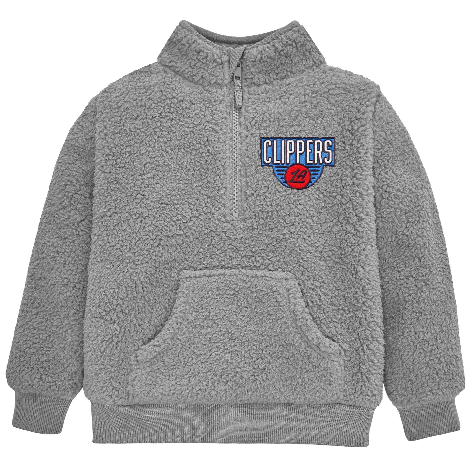 Infant & Toddler Neutral Gray Los Angeles Clippers Quarter-Zip Pullover NBA NBA® 