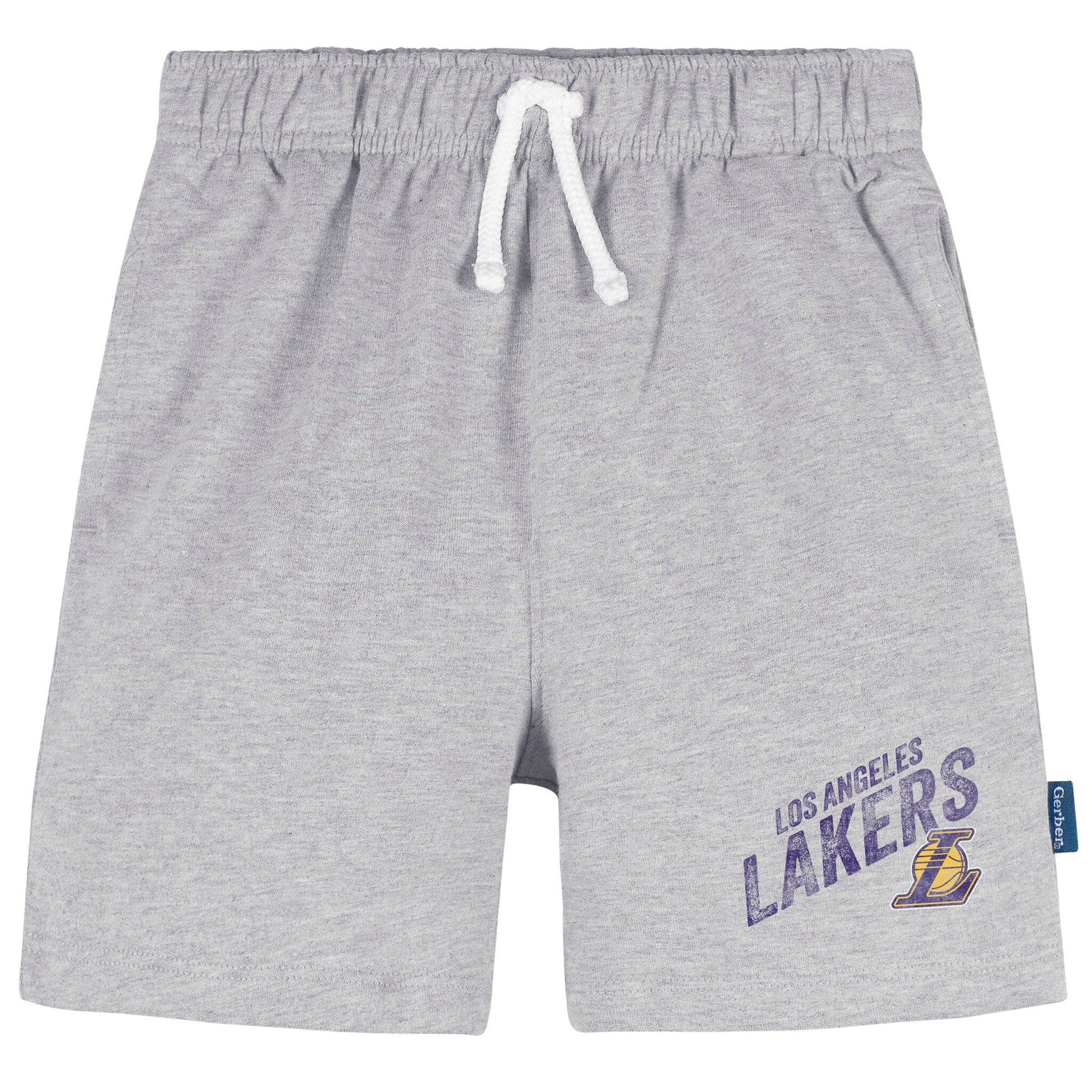 Infant & Toddler Neutral Gray Los Angeles Lakers Shorts NBA NBA® 