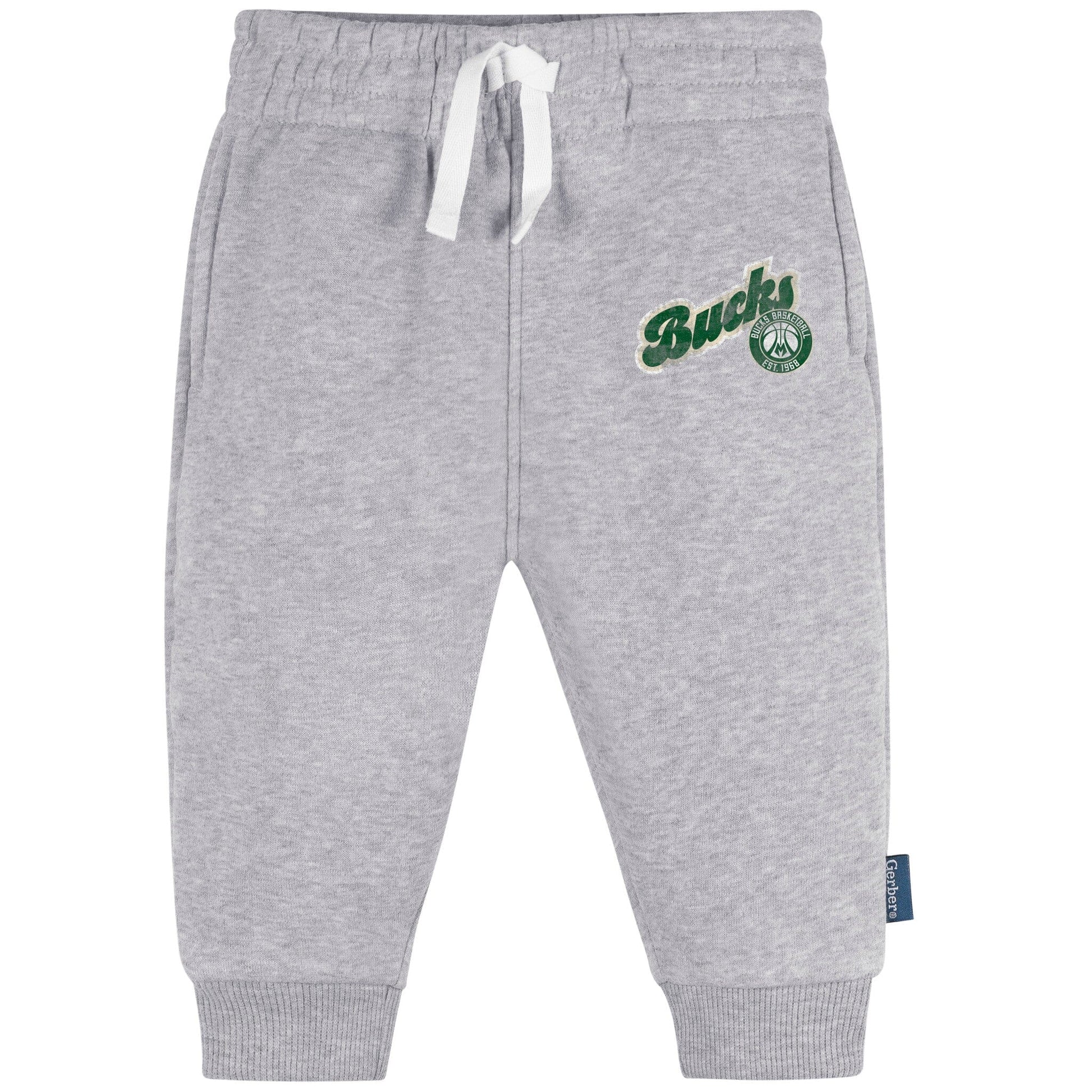 Infant & Toddler Neutral Gray Milwaukee Bucks Jogger Pants NBA NBA® 