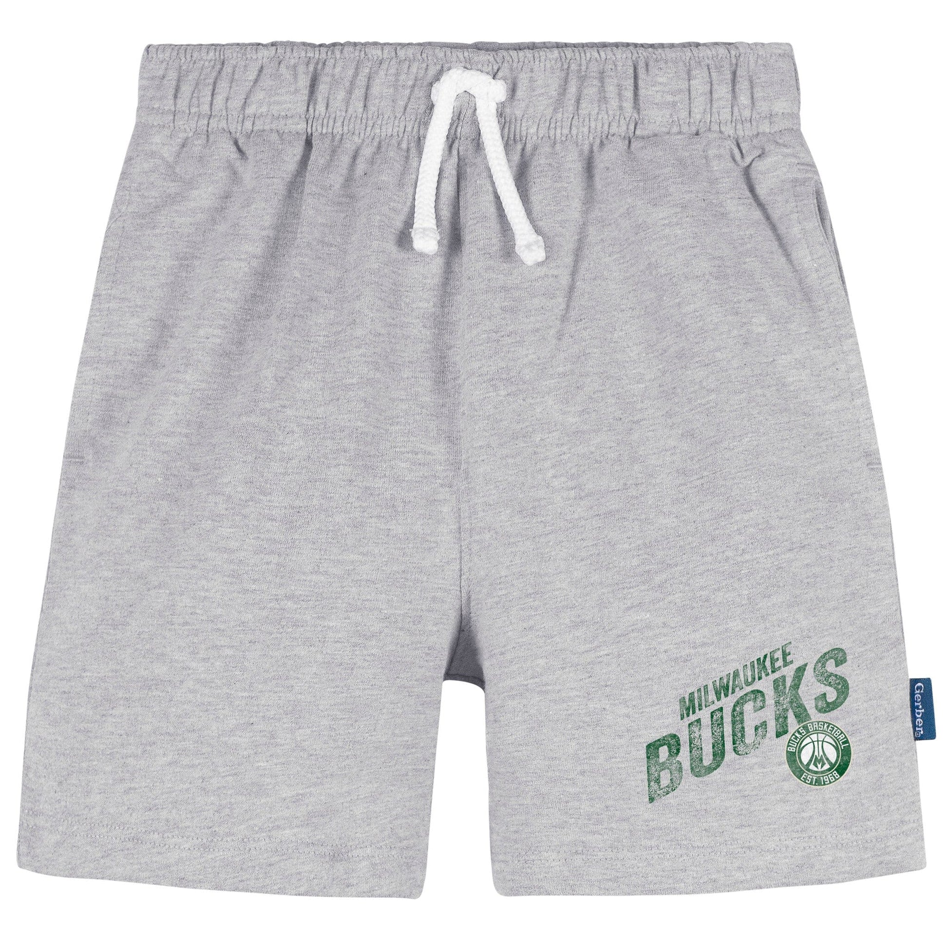 Infant & Toddler Neutral Gray Milwaukee Bucks Shorts NBA NBA® 