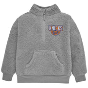 Infant & Toddler Neutral Gray New York Knicks Quarter-Zip Pullover NBA NBA® 