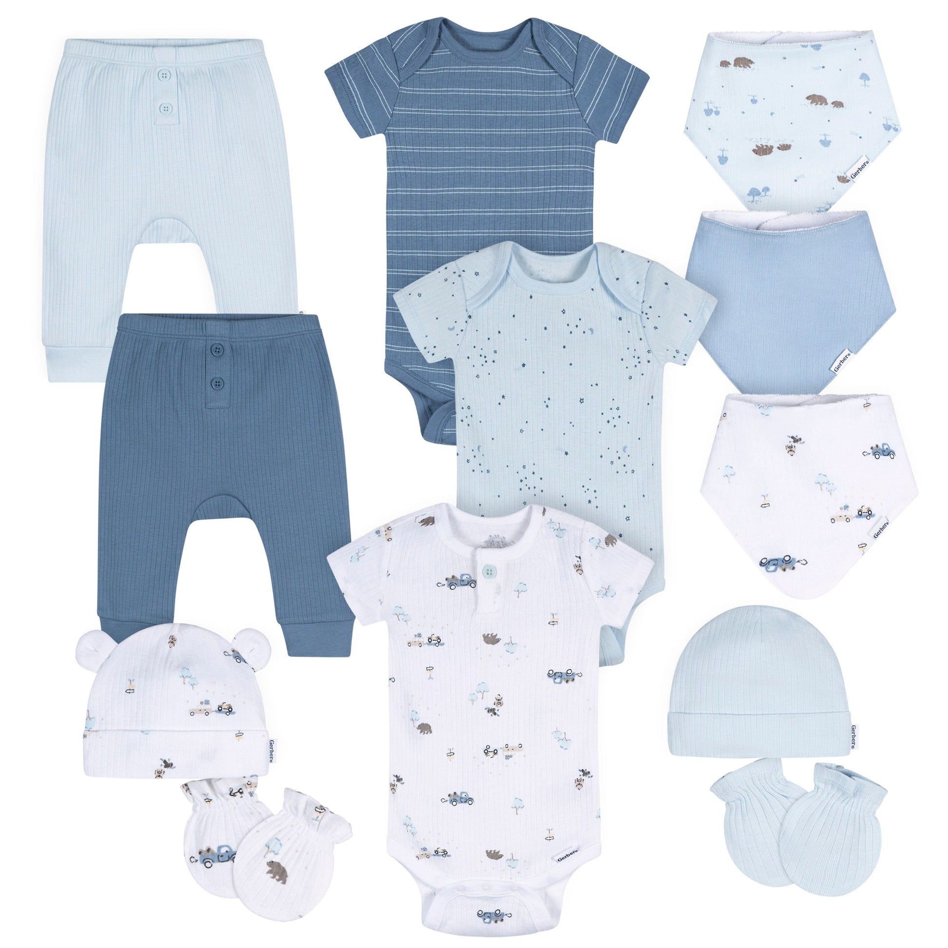 12-Piece Baby Boys Road Trip Bundle Set Bundle Gerber Childrenswear 