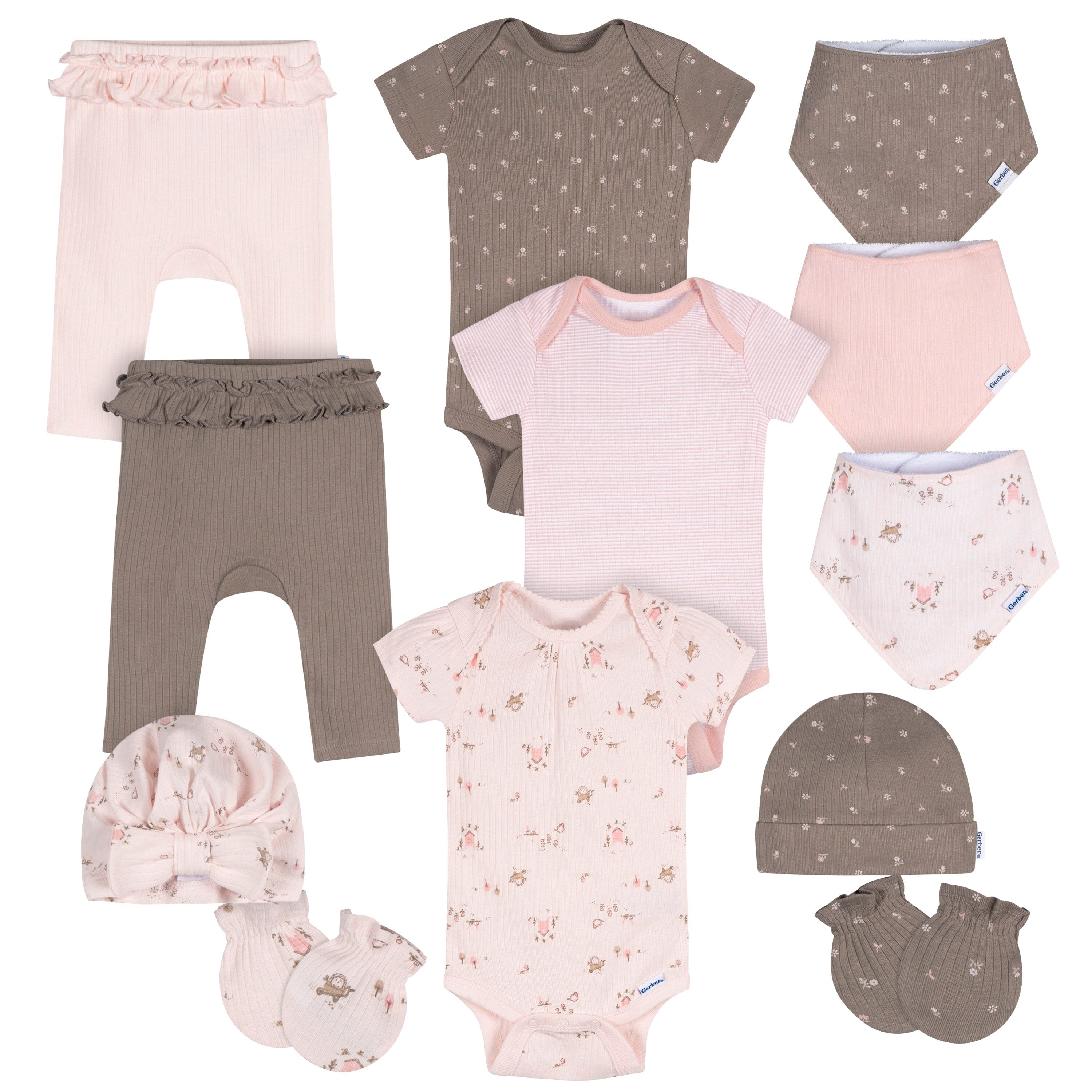 12-Piece Baby Girls Garden Bundle Set Bundle Gerber Childrenswear 