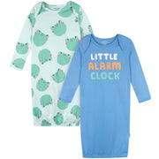 2-Pack Baby Boys Frogs Gowns Sleepwear Gerber® 