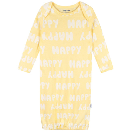 2-Pack Baby Neutral Bananas Gowns