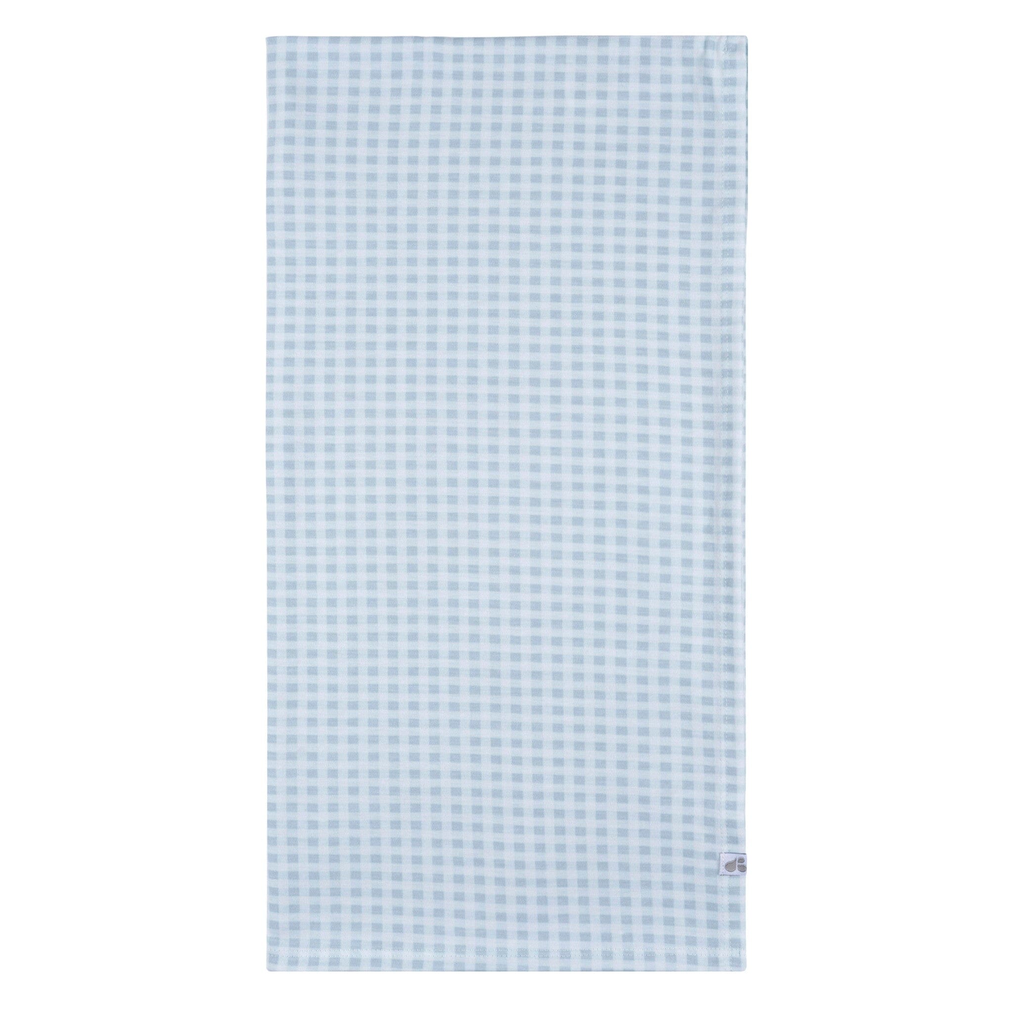2-Piece Baby Boys Blue Plaid Swaddle Blanket & Hat Set Gerber® 