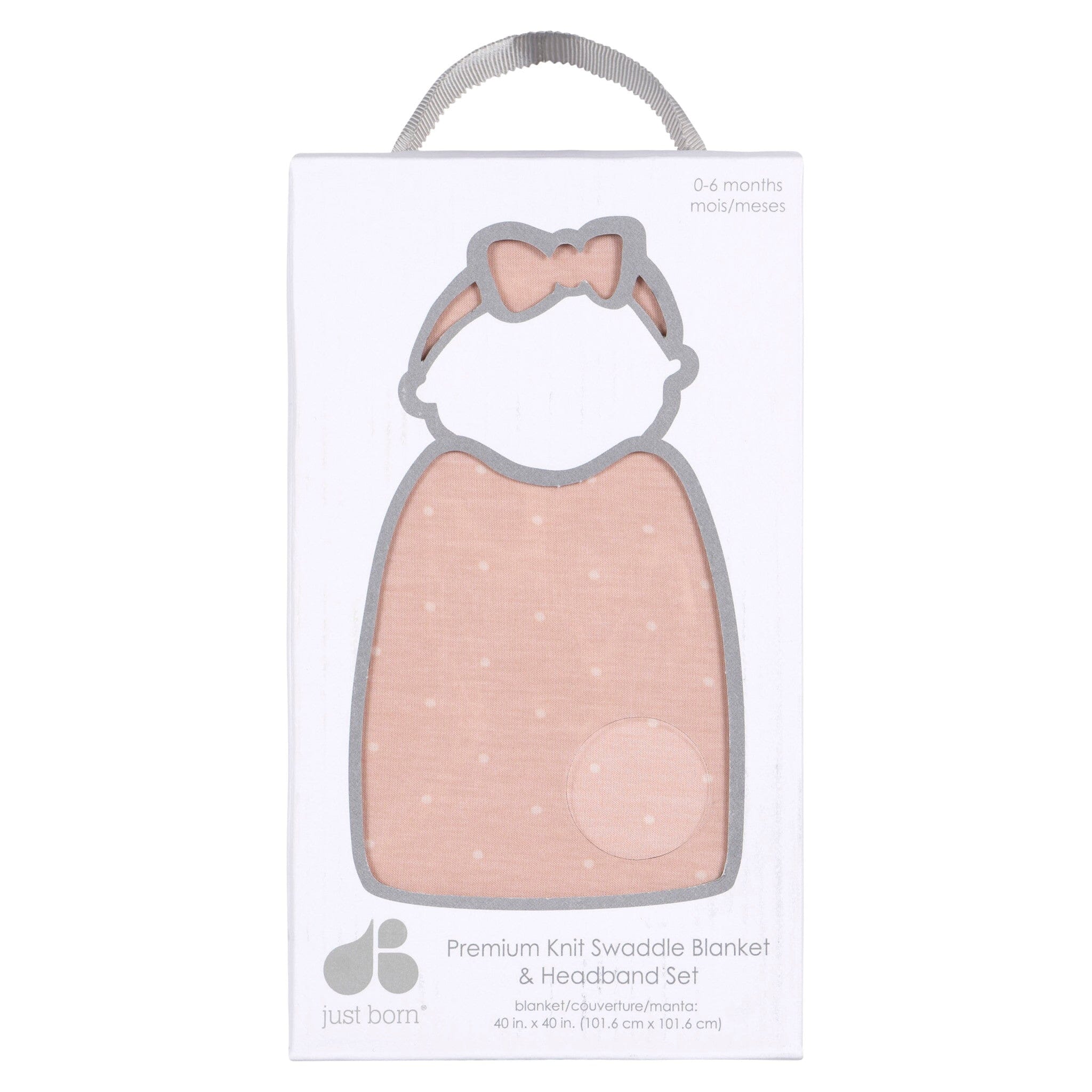 2-Piece Baby Girls Pink Floral Swaddle Blanket & Headband Set Gerber® 