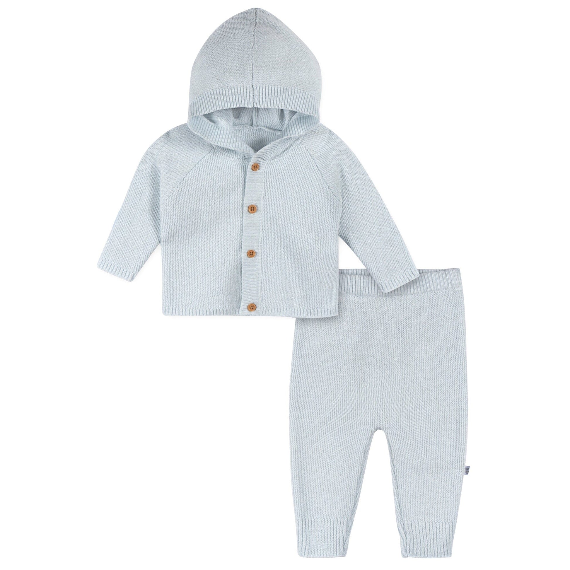 2-Piece Baby Boys Blue Sweater Knit Set Outfits & Sets Gerber® 