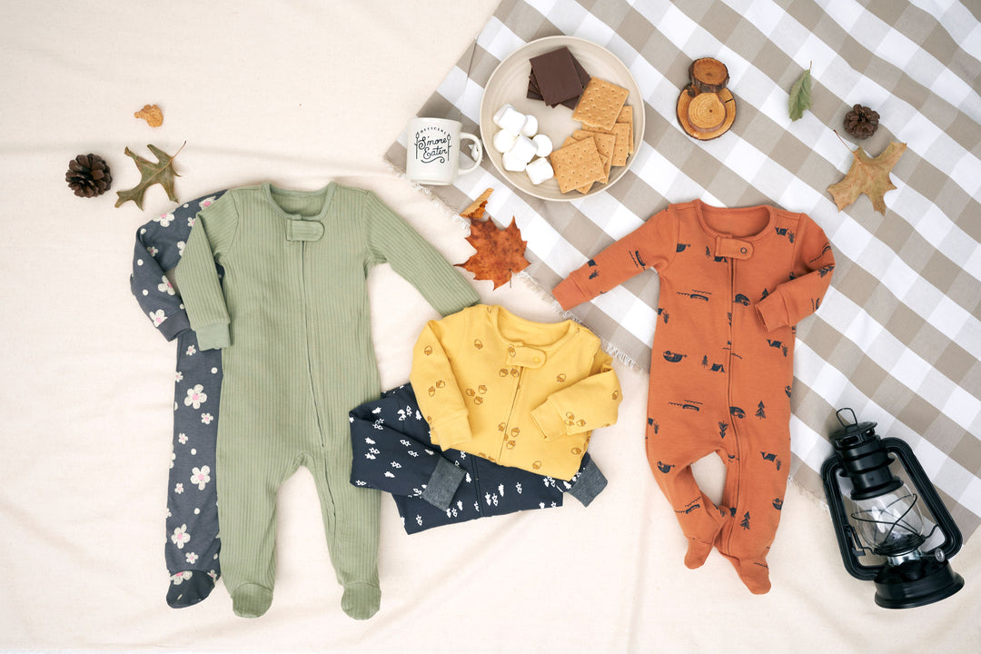 Baby boy sleepwear shown on a neutral background.