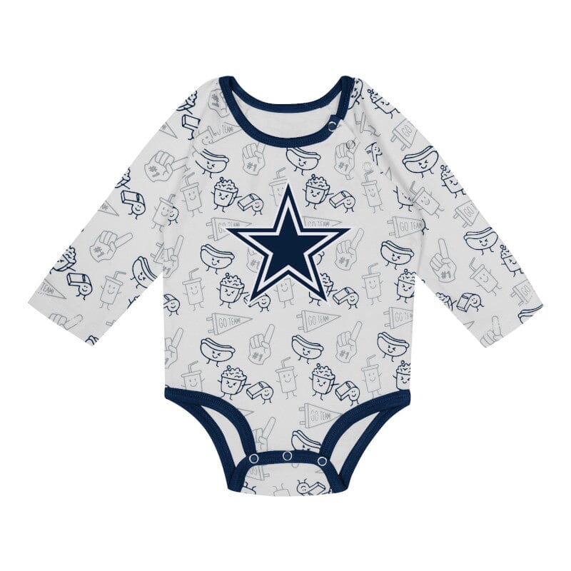 Baby Onesie Dallas Cowboys Baby Stuff 3-Piece Baby Dallas Cowboys