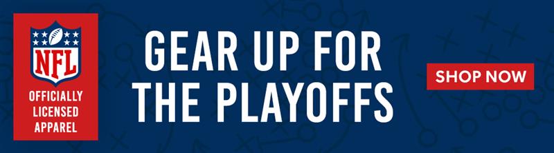 Gear up for the playoffs with officially licensed NFL apparel. Shop now.