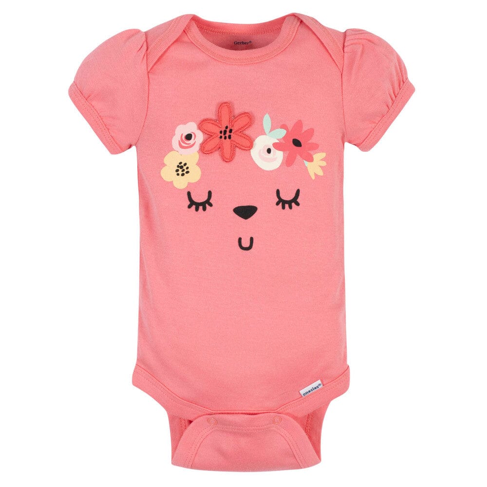5-Piece Baby Girls Garden Floral Onesies® Bodysuits & Pants Sets
