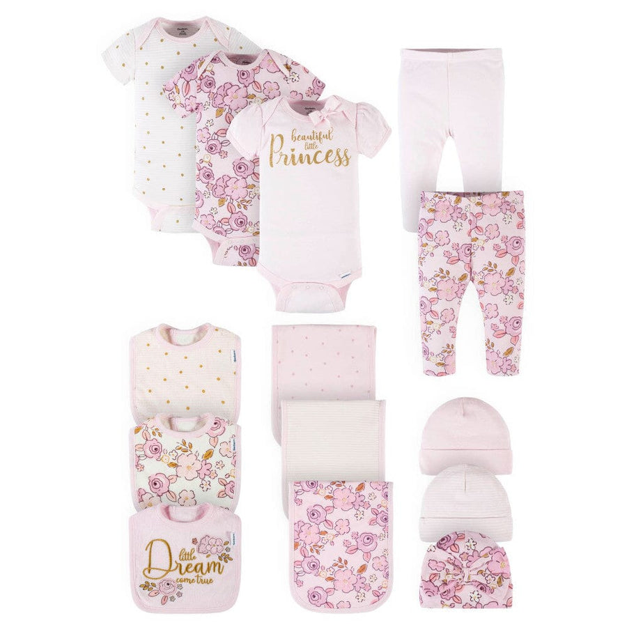 14-Piece Baby Girls Princess Clothing & Accessories Bundle