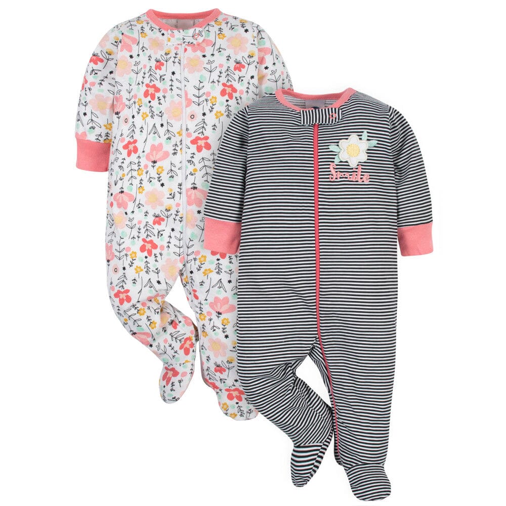 20-Piece Baby Girls Garden Floral Clothing & Accessories Bundle