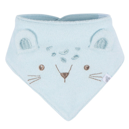 3-Pack Baby Boys Blue Lion Bandana Bibs