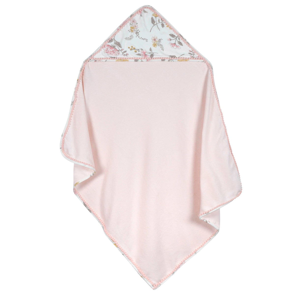 3-Pack Baby Girls Vintage Floral Hooded Towels