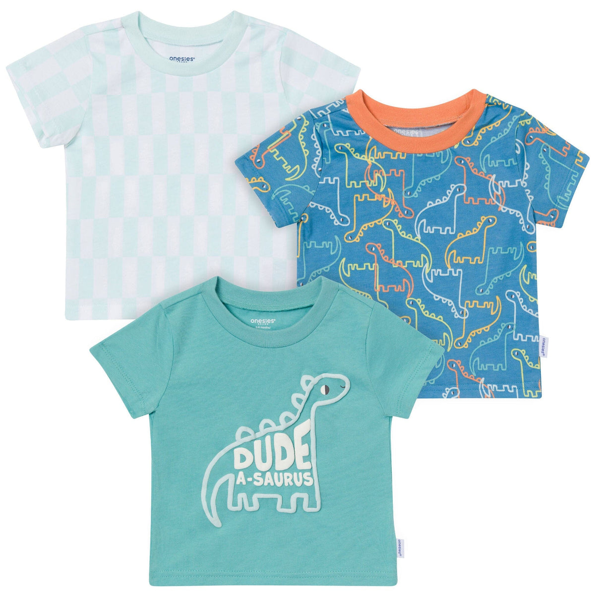 3-Pack Baby Boys Dino Tshirt Tops Gerber® 