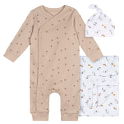 3-Piece Baby Neutral Safari Sleep Starters Gift Set sleepwear Gerber® 