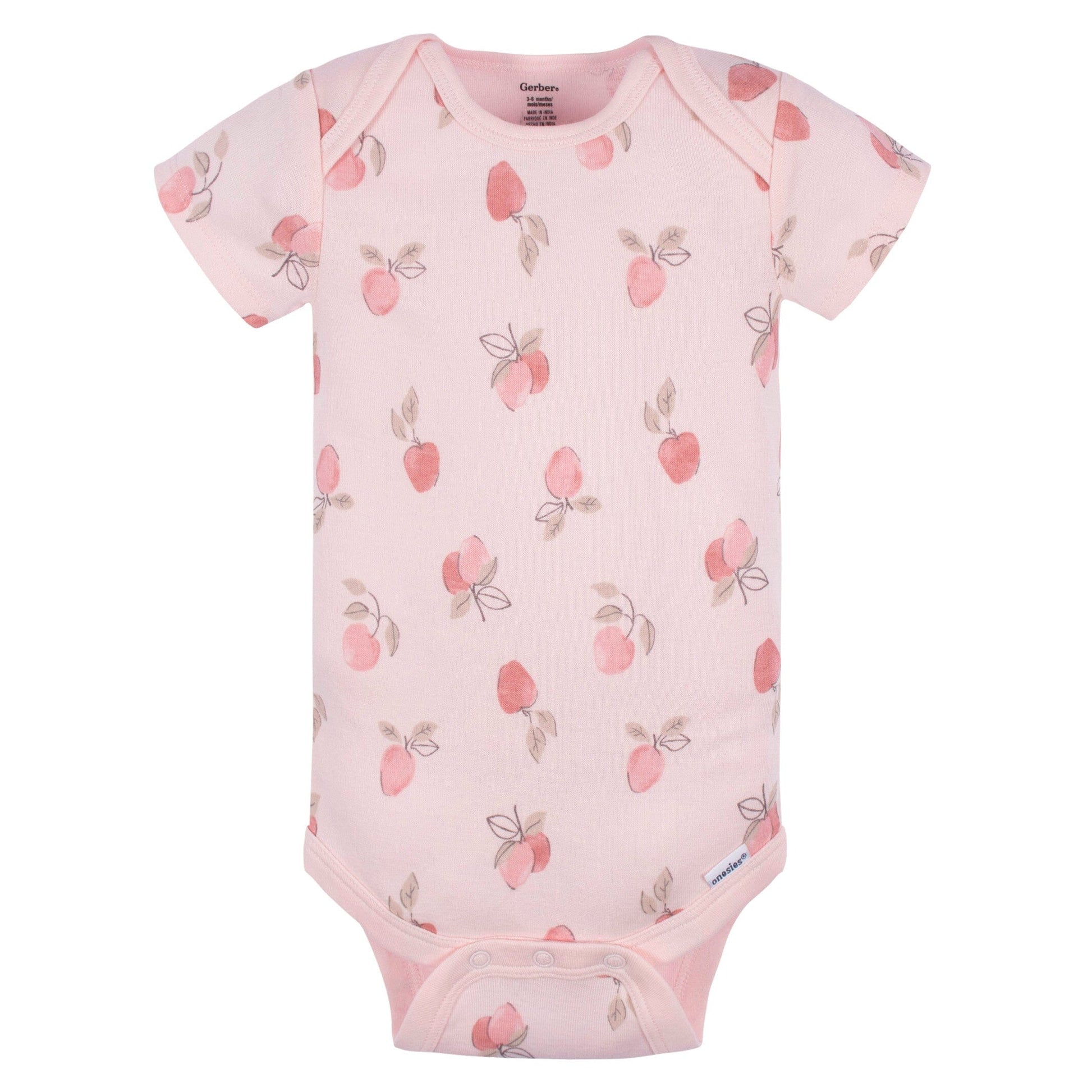 5-Pack Baby Girls Appley Sweet Short Sleeve Onesies® Bodysuits and Pants