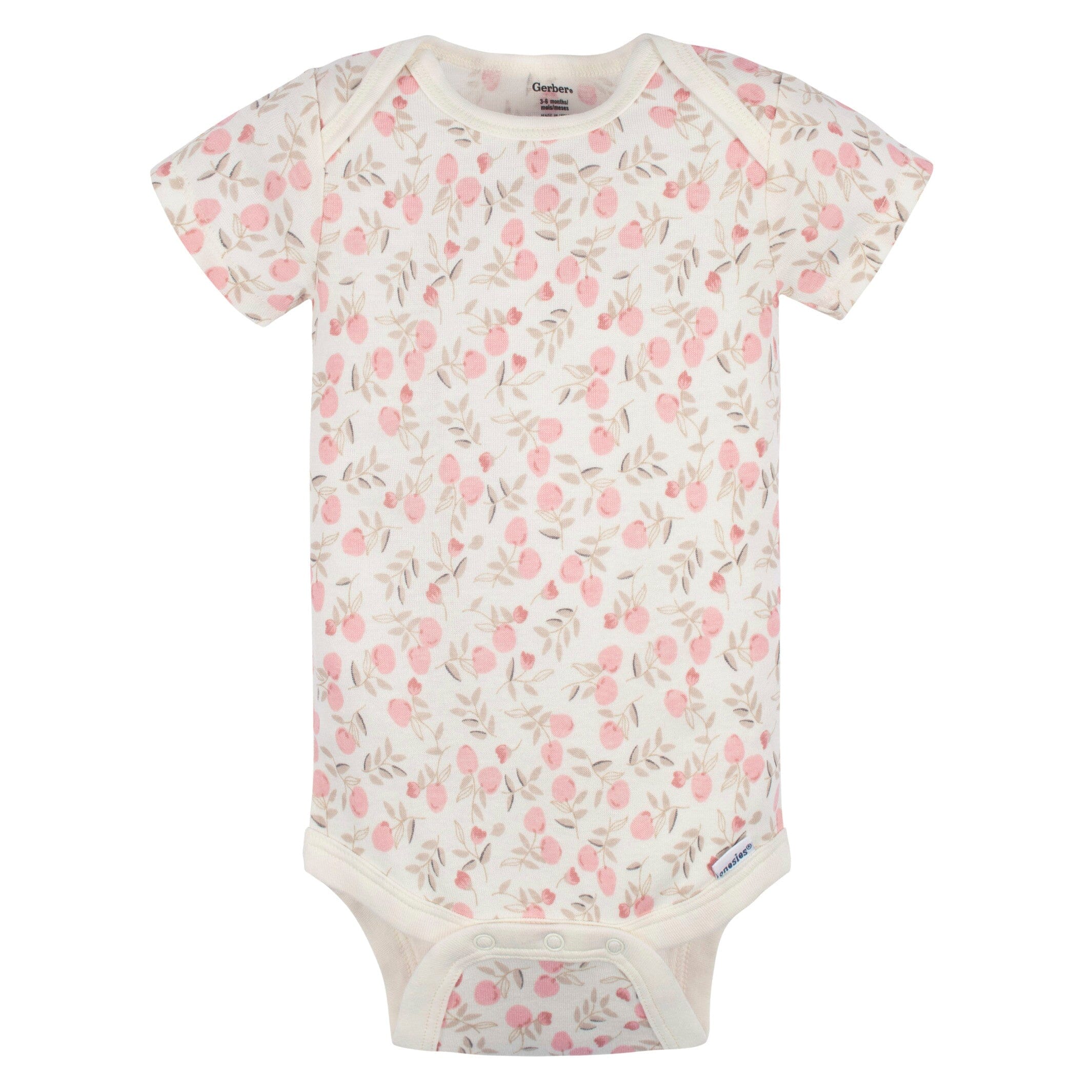 5-Pack Baby Girls Appley Sweet Short Sleeve Onesies® Bodysuits and Pants