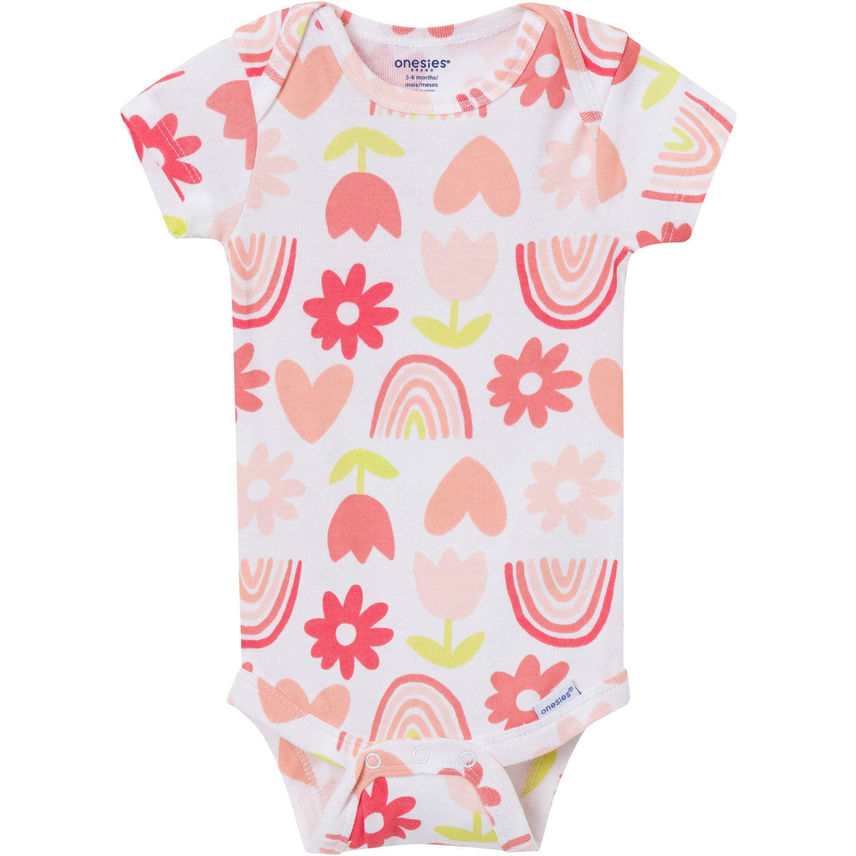 8-Pack Baby Girls Flowre Power Onesies Brand Bodysuits Onesies Bodysuits Gerber® 