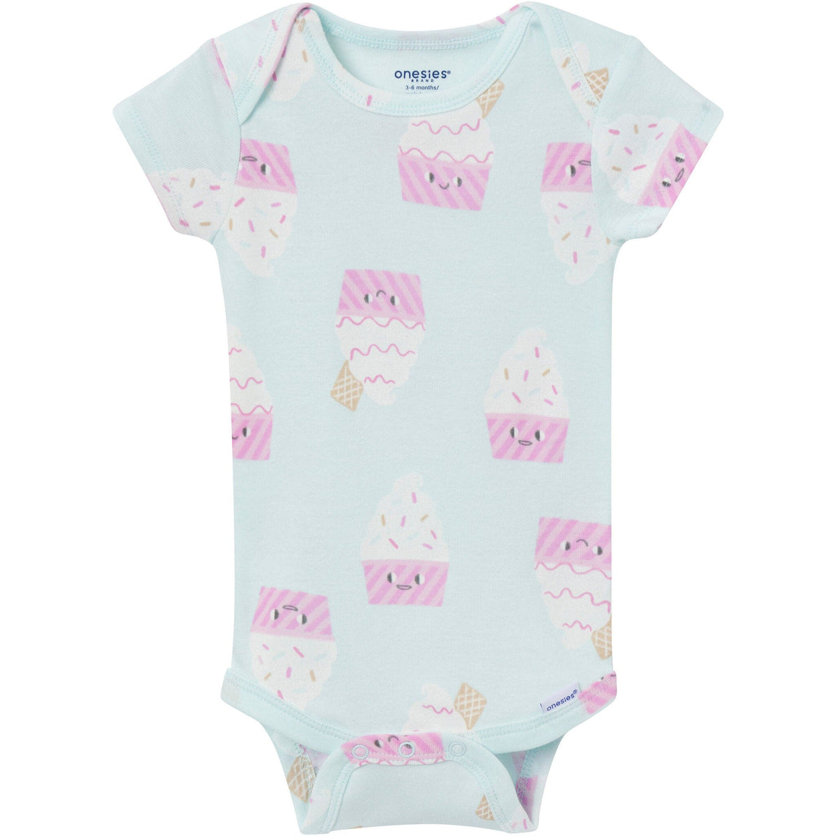 8-Pack Baby Girls Pint Sized Onesies Brand Bodysuits Onesies Bodysuits Gerber® 