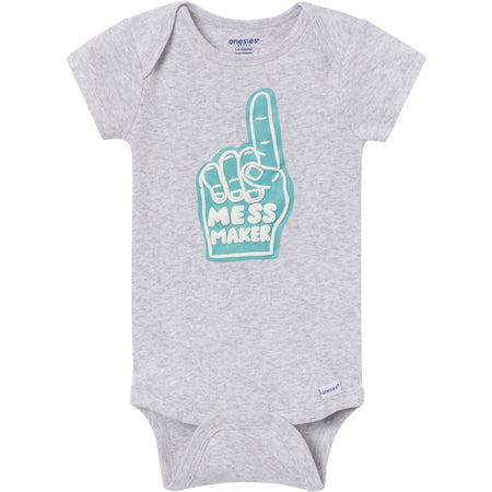 8-Pack Baby Neutral Party Animal Onesies Brand Bodysuits