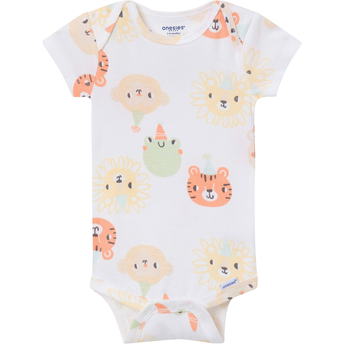 8-Pack Baby Neutral Party Animal Onesies Brand Bodysuits Onesies Bodysuits Gerber® 