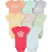 8-Pack Baby Neutral Quotes Onesies Brand Bodysuits Onesies Bodysuits Gerber® 