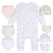8-Piece Baby Girls Deer Footless Pajama and Accessories Bundle Bundle Gerber Childrenswear 