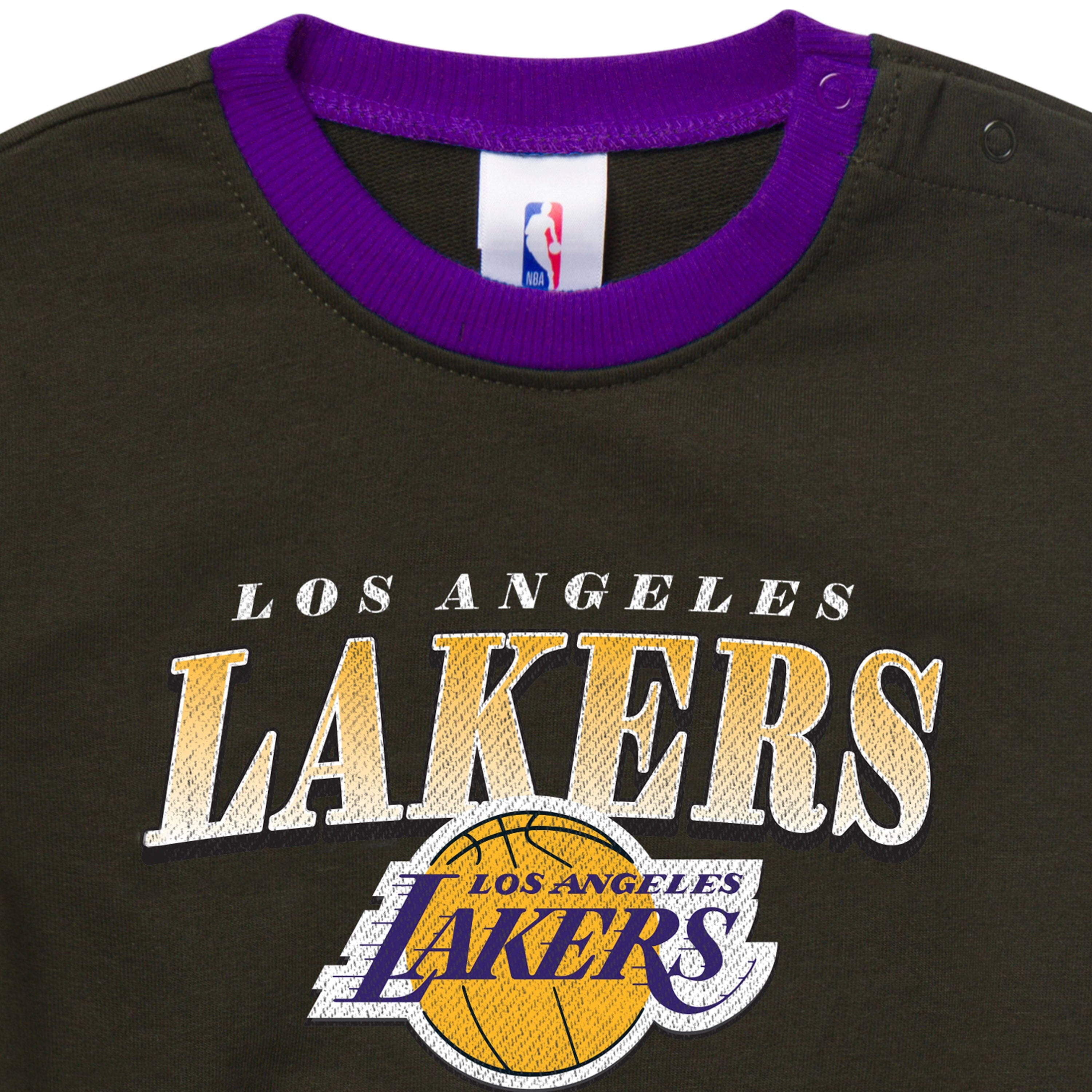 Baby Neutral Los Angeles Lakers Sweatshirt Bubble Romper NBA NBA® 