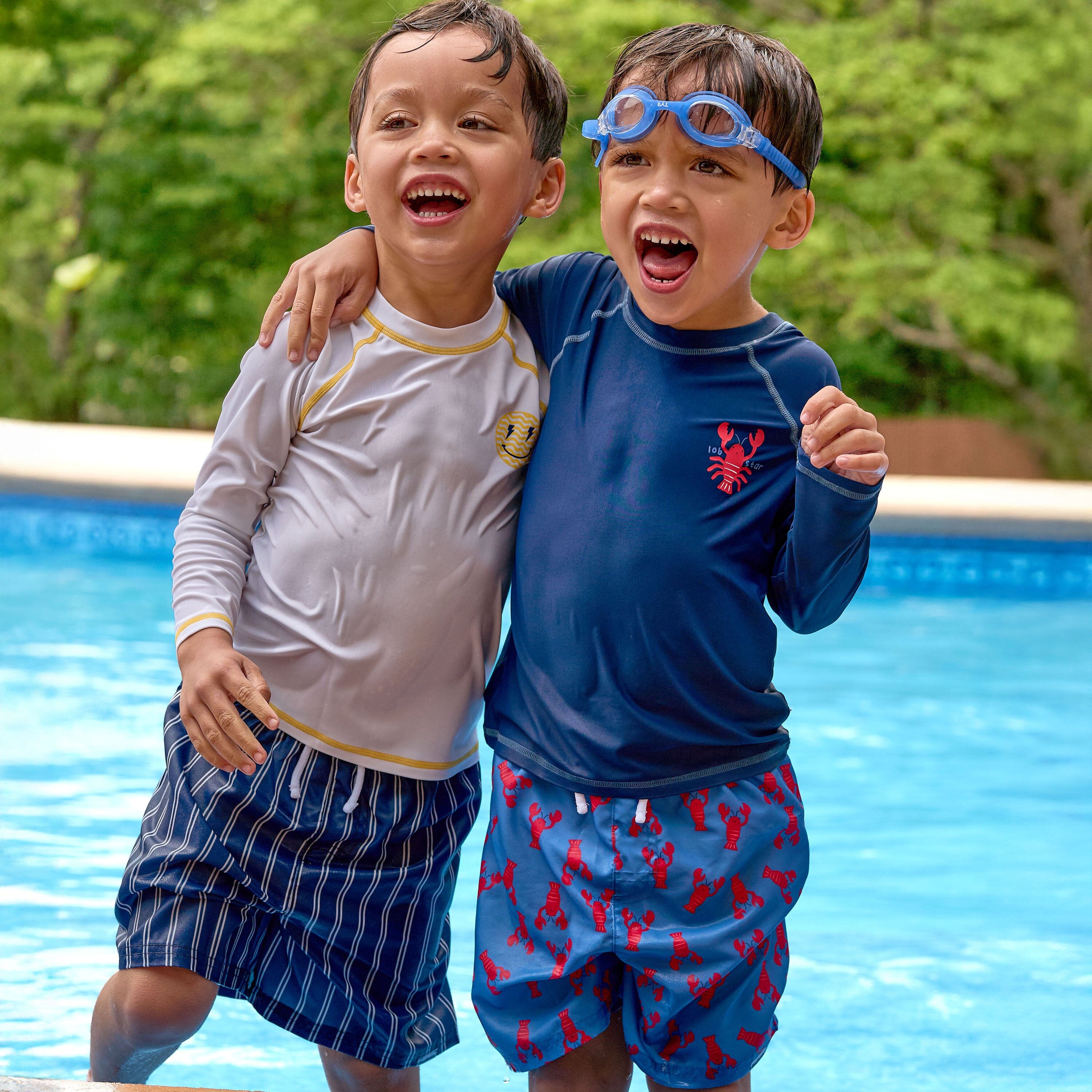 Baby & Toddler Boys UPF 50+ Lobster Rash Guard swimwear Gerber® 