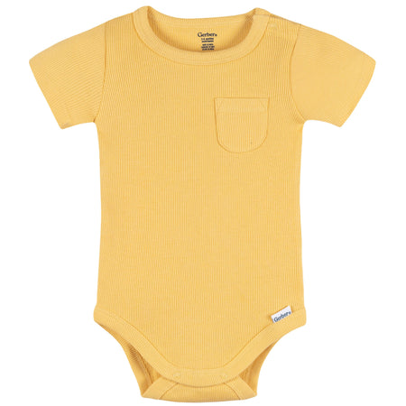 2-Piece Baby Boys Yellow Bodysuit & Shorts Set