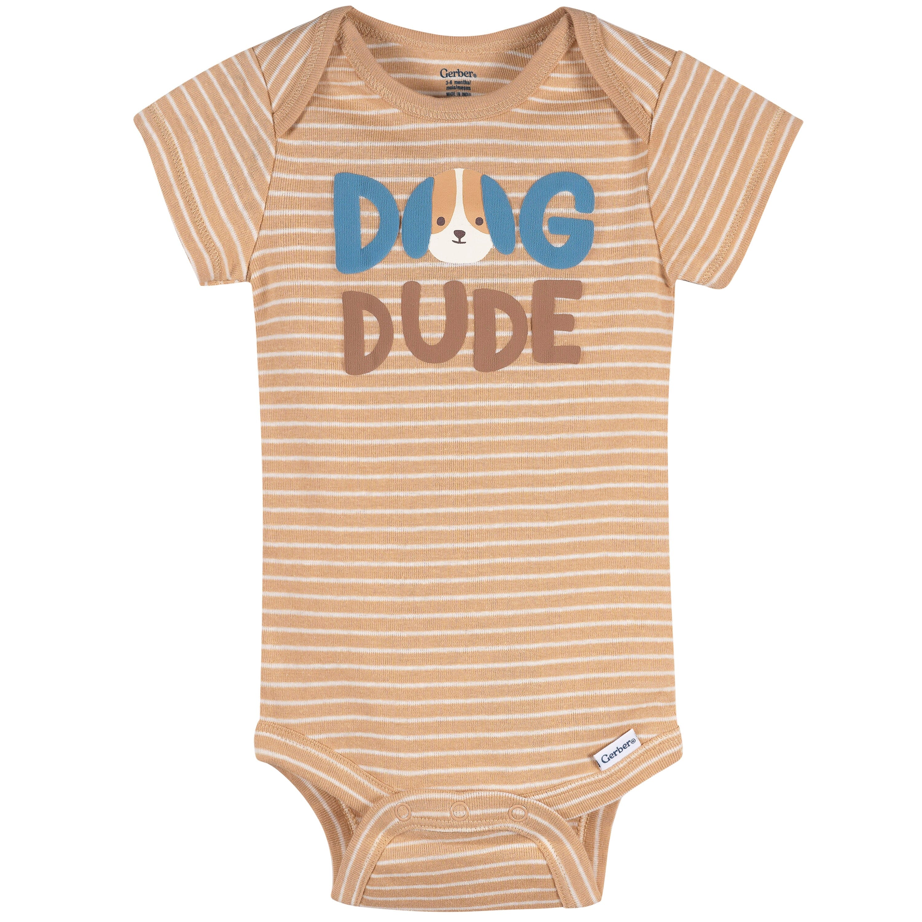 4-Pack Baby Boys Pampered Pups Onesies® Bodysuits and Sleep 'N Play outfits Gerber® 