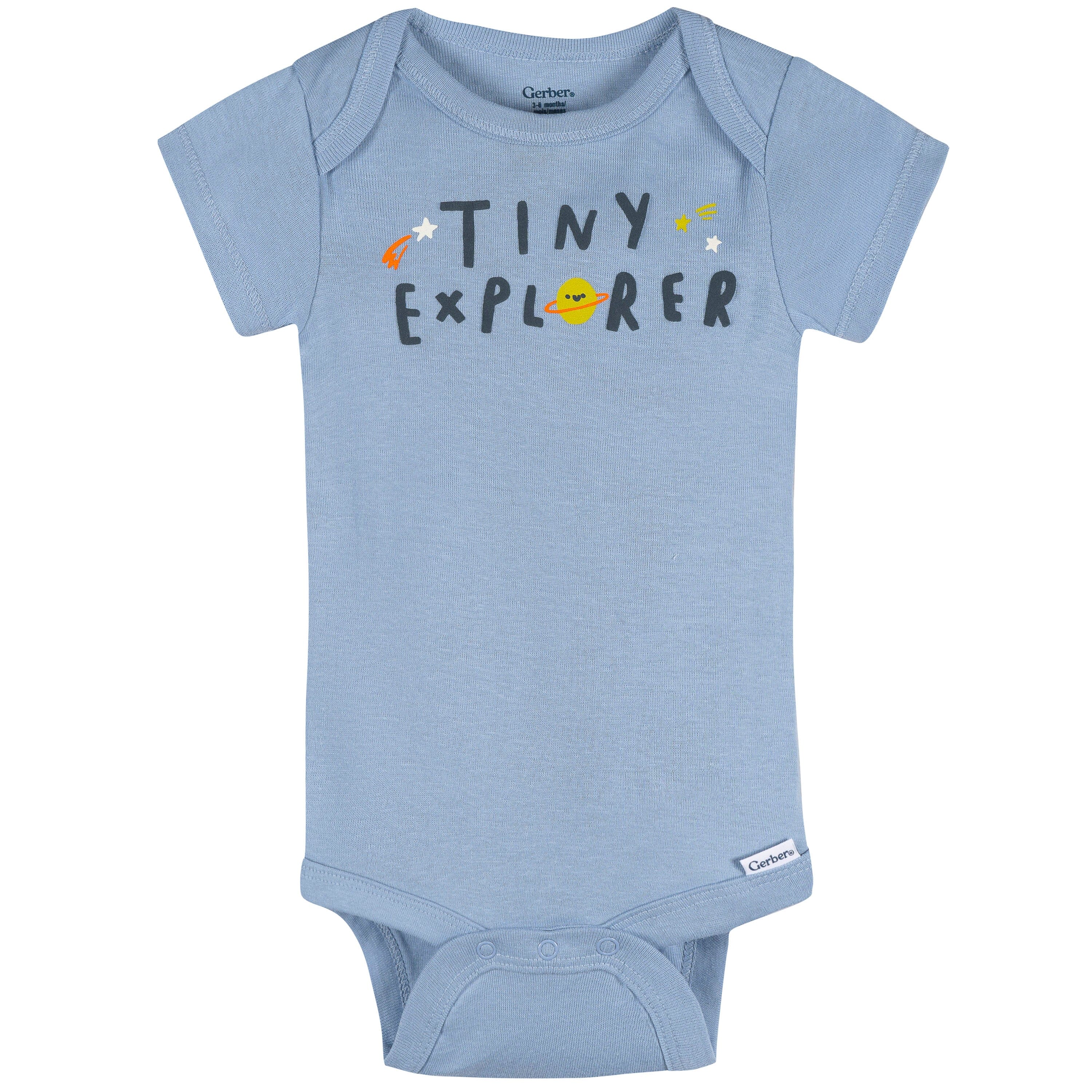 4-Pack Baby Boys Space Animals Onesies® Bodysuits and Sleep 'N Play outfits Gerber® 