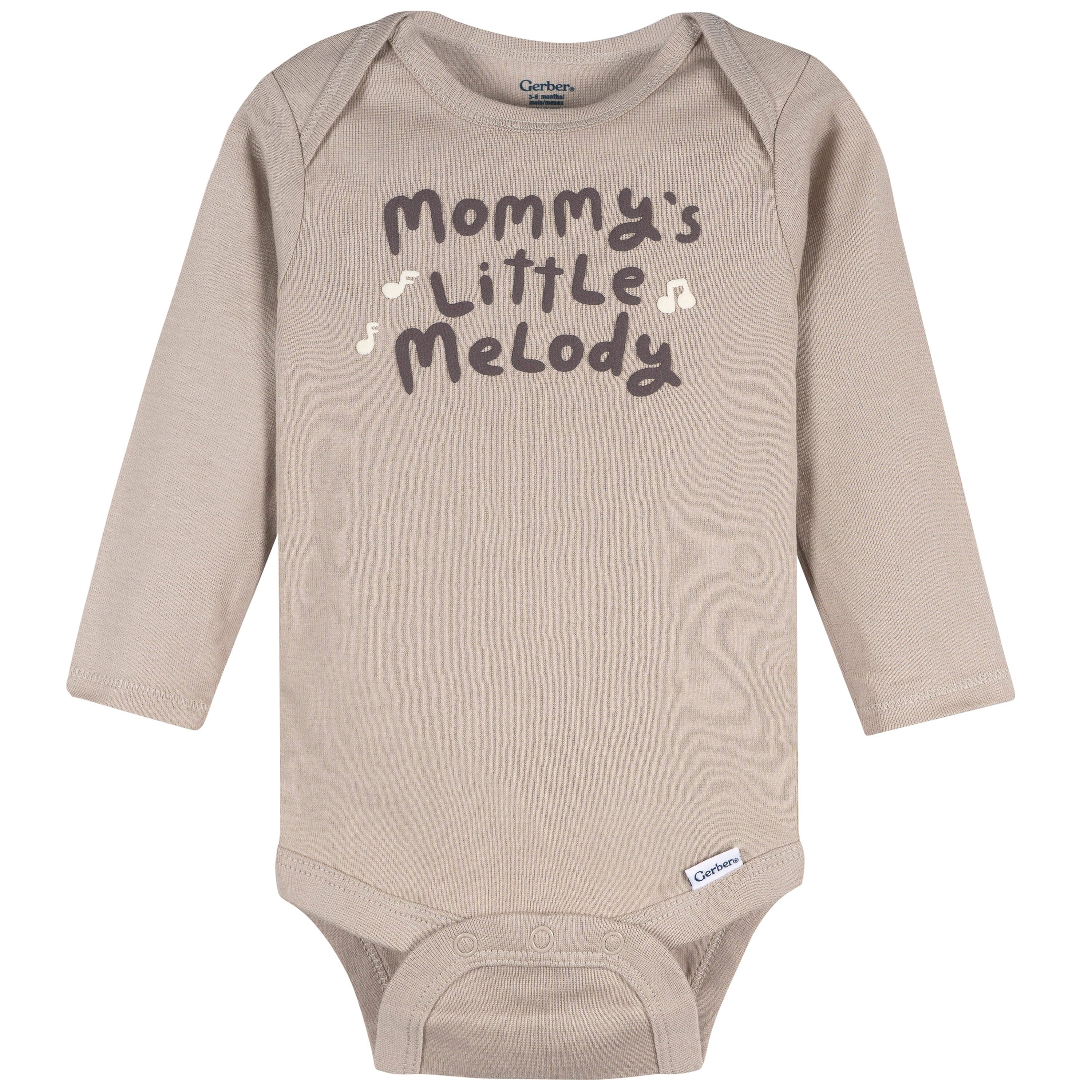 4-Pack Baby Neutral Musical Animals Long Sleeve Onesies® Bodysuits and Sleep 'N Play outfits Gerber® 