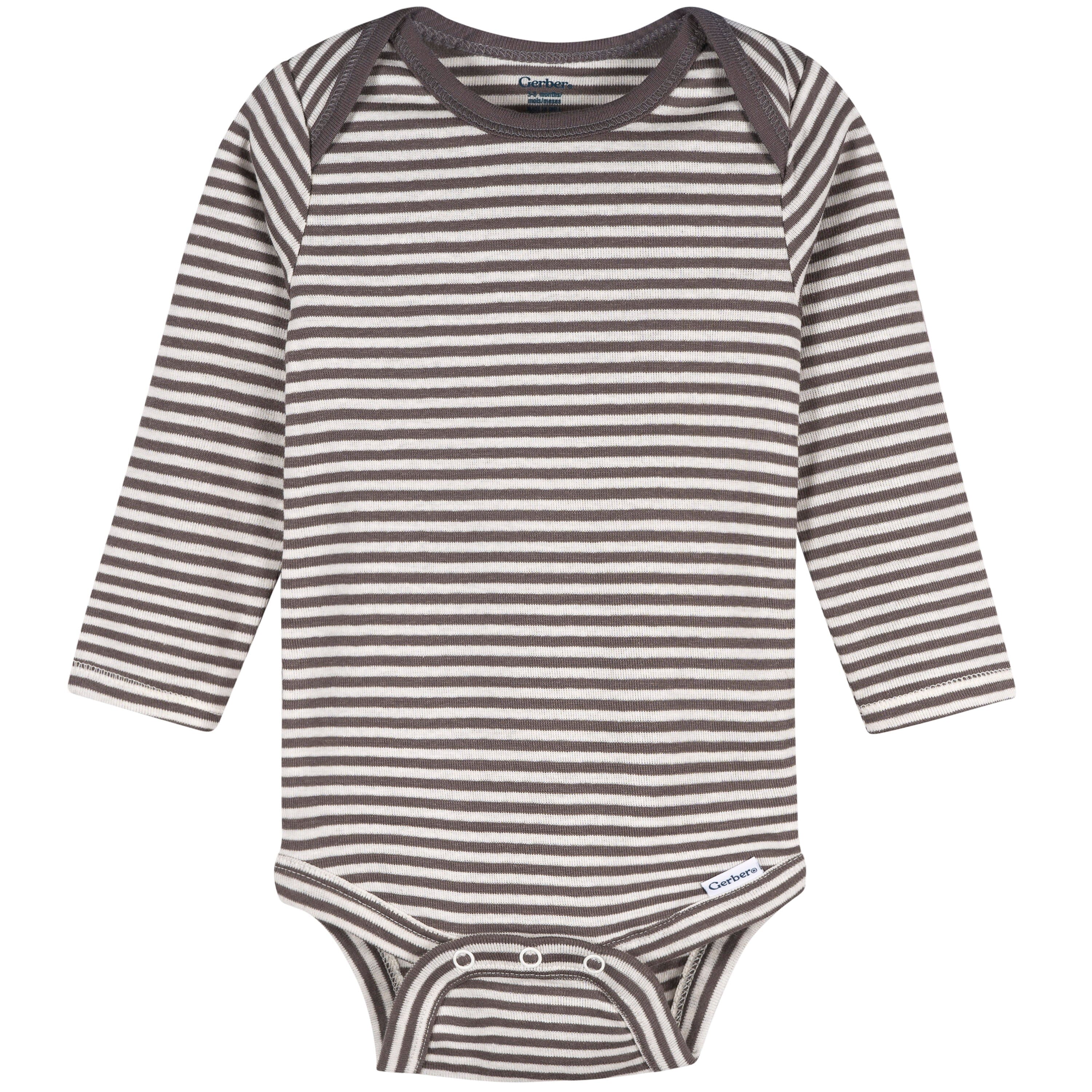 4-Pack Baby Neutral Musical Animals Long Sleeve Onesies® Bodysuits and Sleep 'N Play outfits Gerber® 